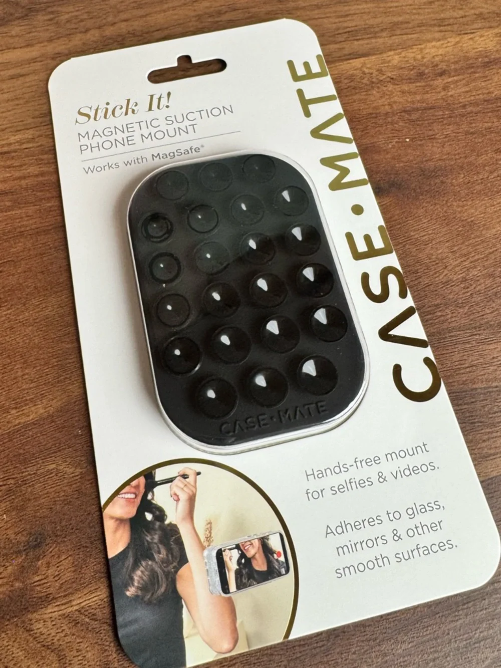case-mate Stick It! Magnetic Suction Phone Mount - Midnight